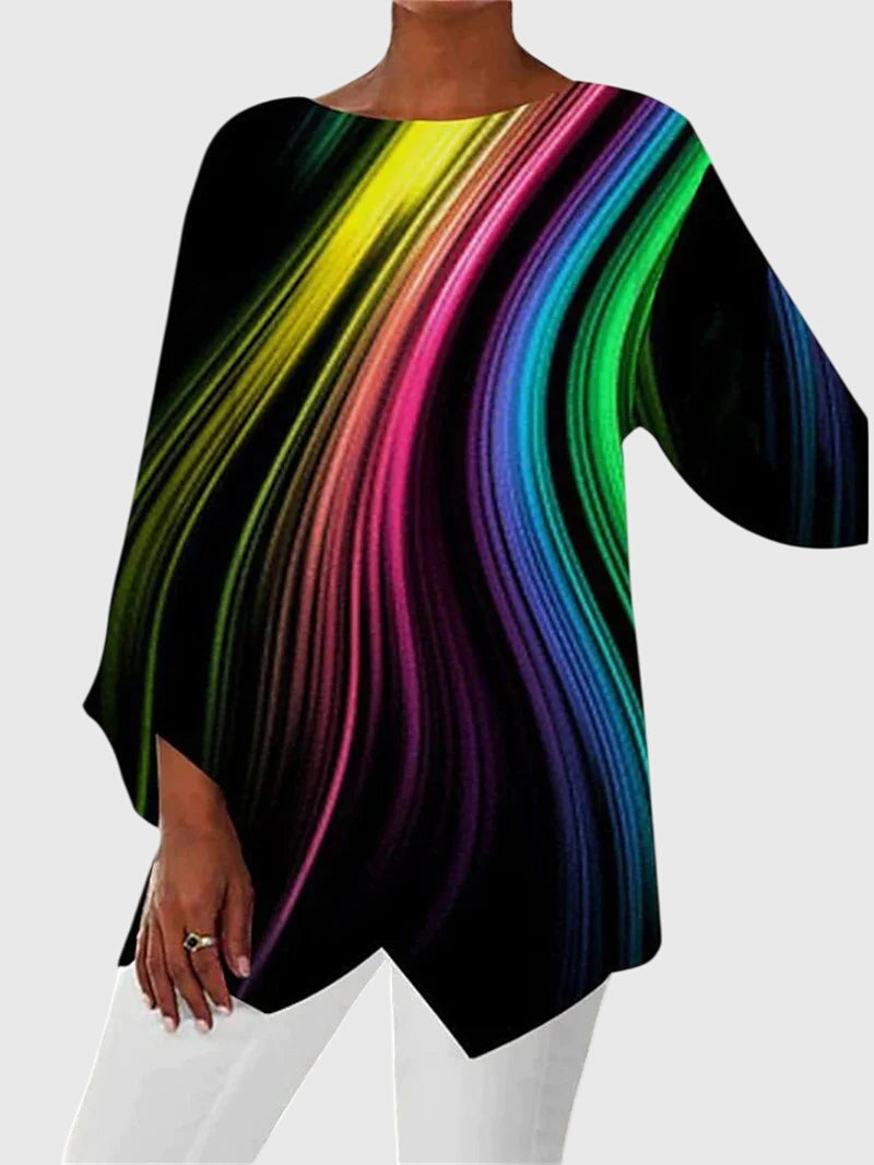 Alayah | Elegante top met ronde hals