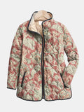Naya | Veste matelassée décontractée à fleurs vintage