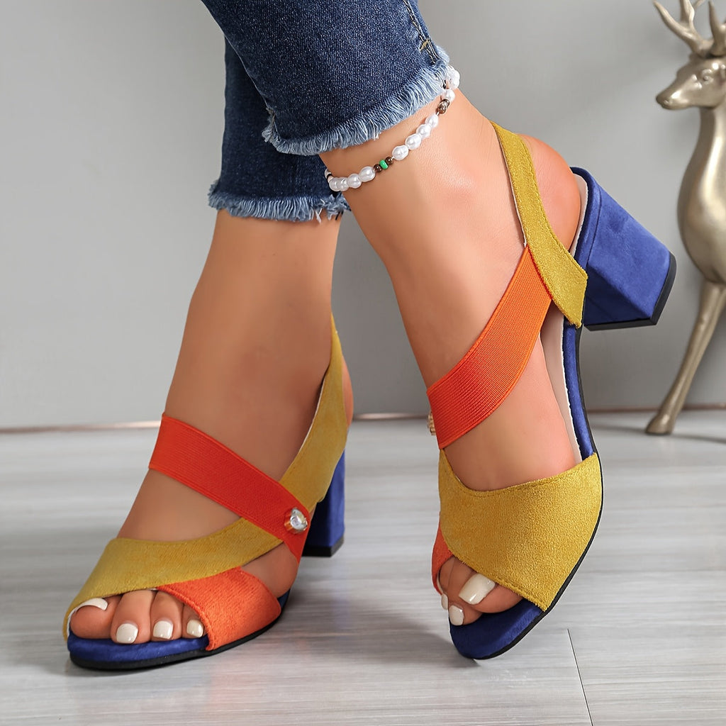 Linda | Zapatos de tacón ortopédicos cómodos con tacón cuadrado