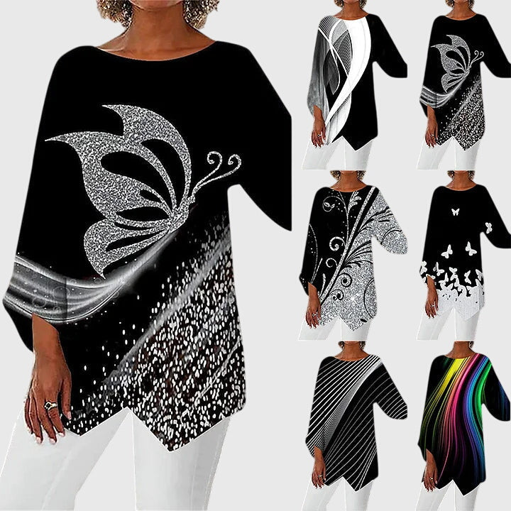 Alayah | Elegante top met ronde hals
