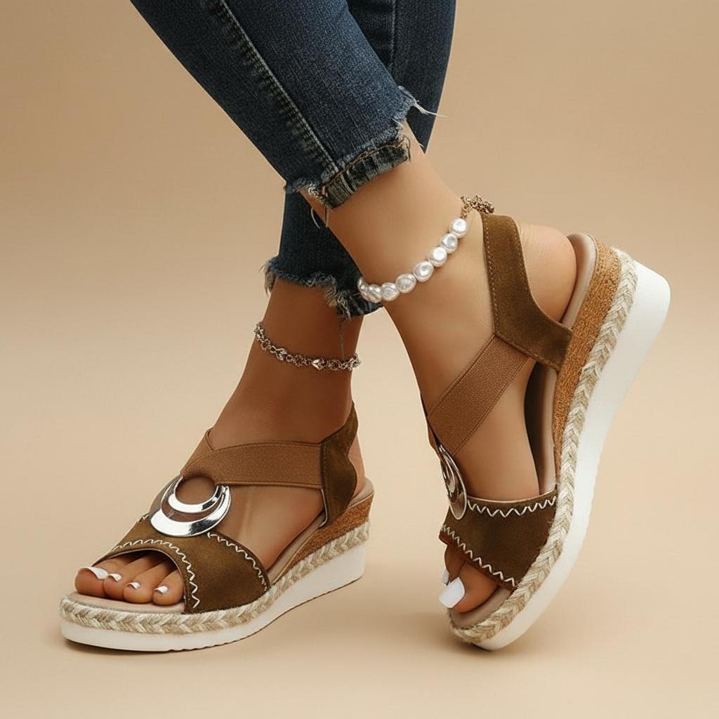 Madison – Sandales compensées élégantes et confortables