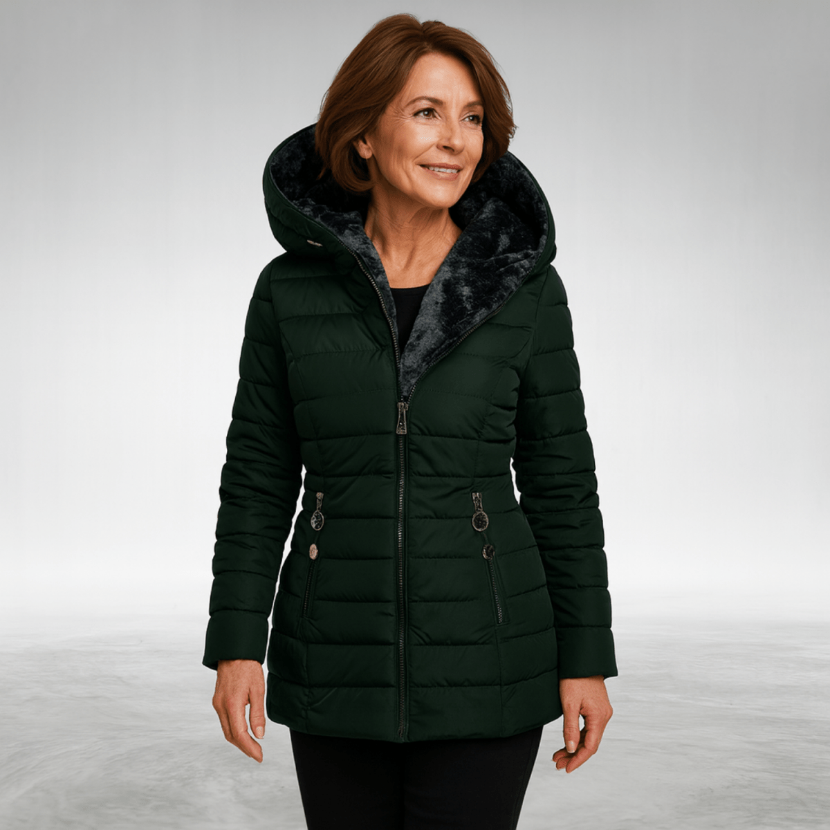 Gabrielle | Jaqueta de inverno forrada com fleece