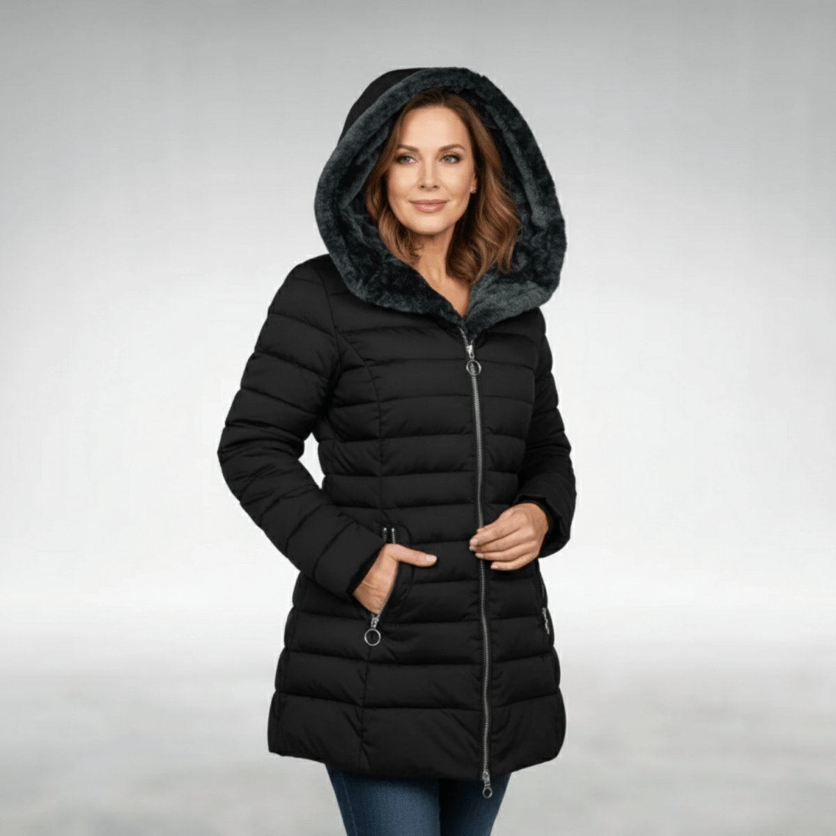 Gabrielle | Jaqueta de inverno forrada com fleece