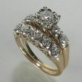 Retro Glittering Gold Ring
