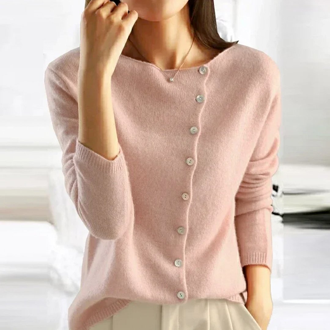Julia™ | Dames Vest met Knoopsluiting - bellanza