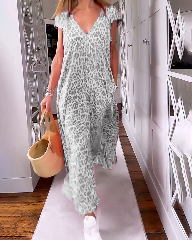 Glaiza | Robe longue à col en V