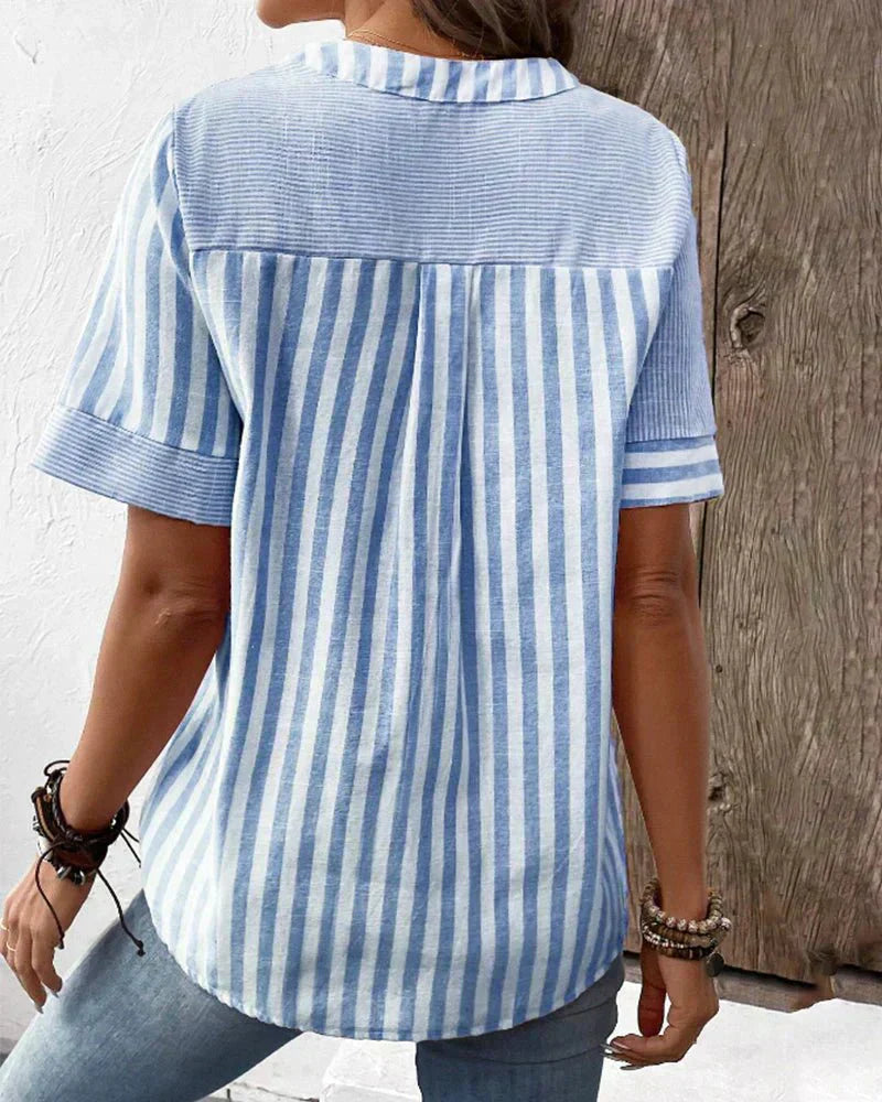 Lila | Blusa suave a rayas