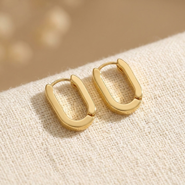 Elegant Geometric Hoop Earrings
