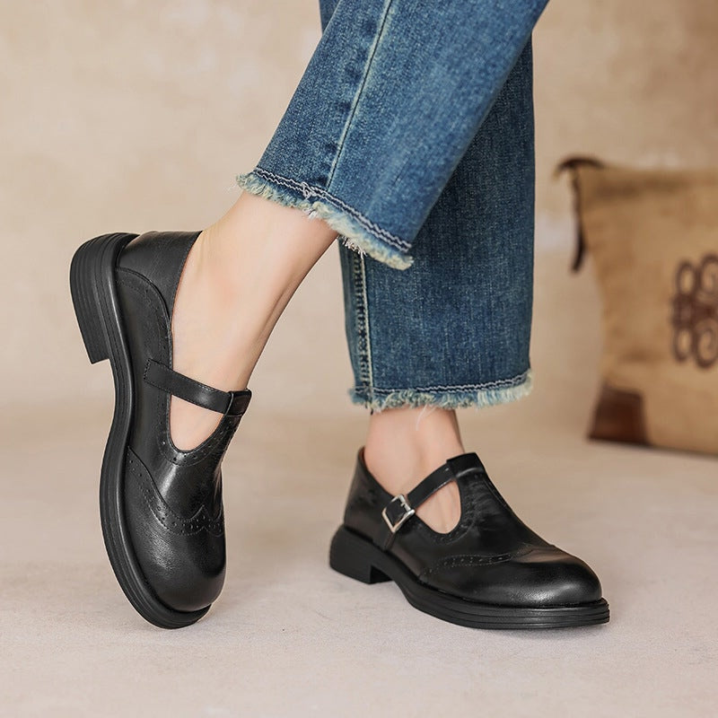 Mattea | Mary Janes élégantes en cuir