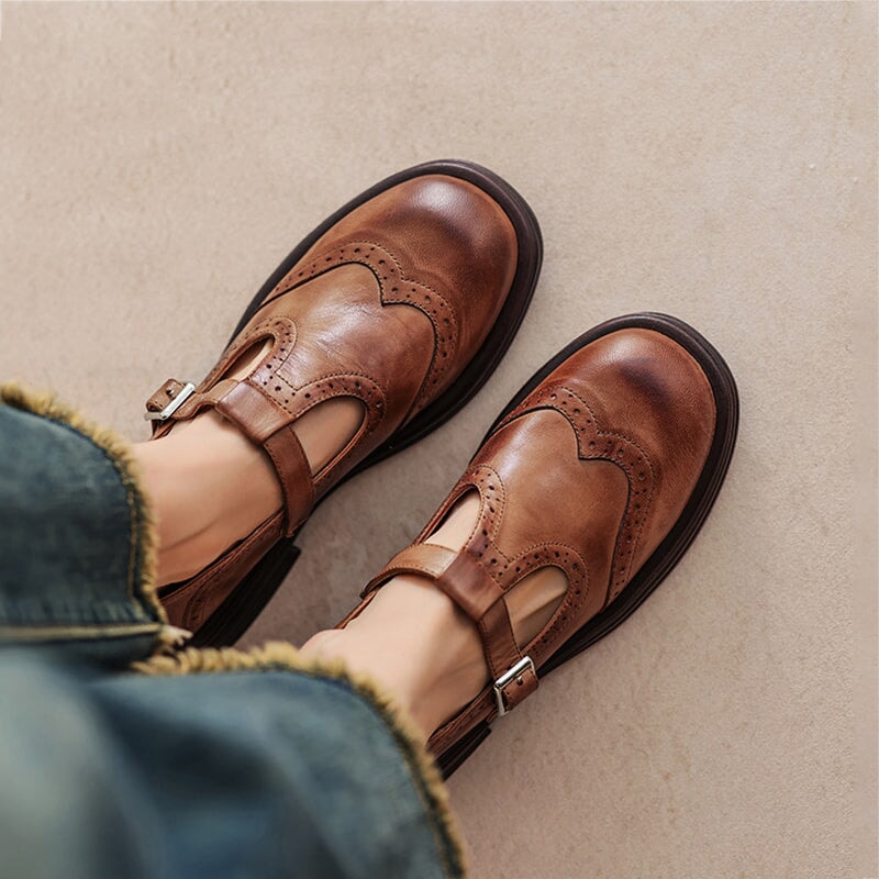 Mattea | Mary Janes élégantes en cuir