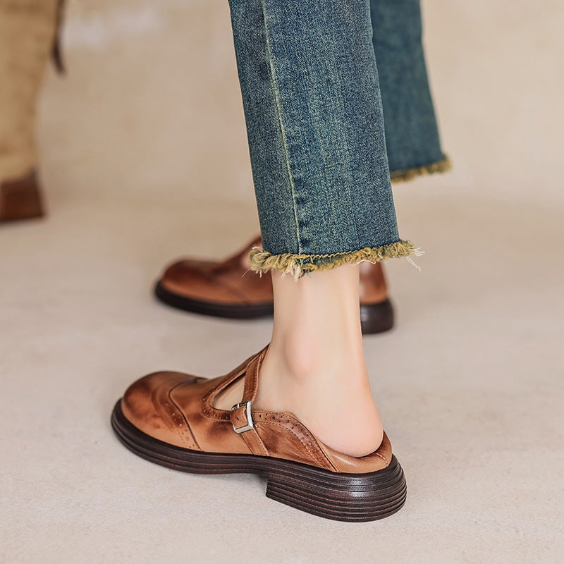 Mattea | Mary Janes élégantes en cuir