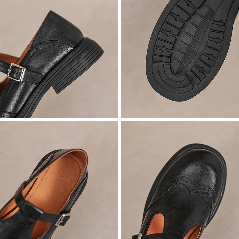 Mattea | Mary Janes élégantes en cuir