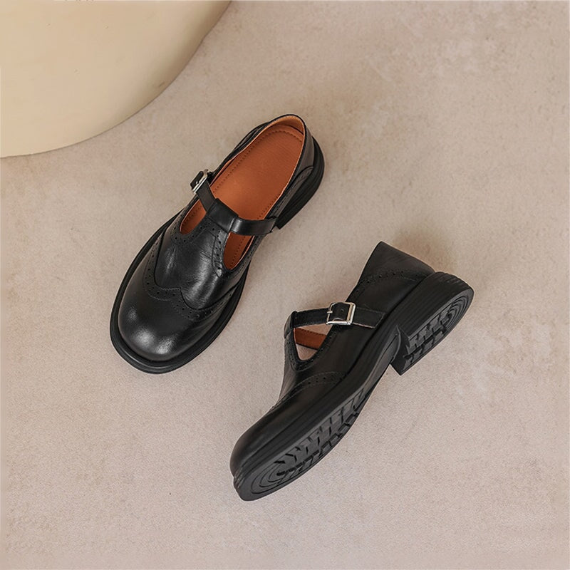 Mattea | Mary Janes élégantes en cuir