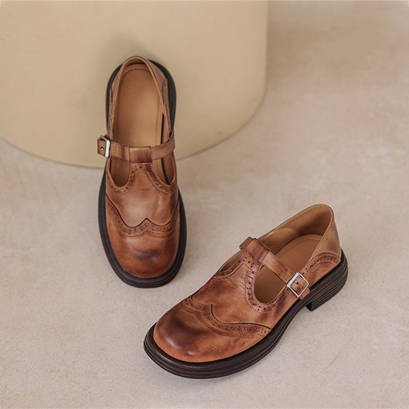 Mattea | Mary Janes élégantes en cuir