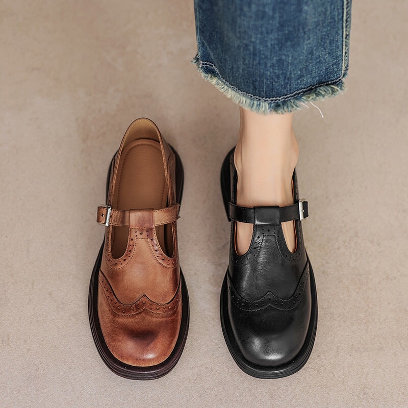 Mattea | Mary Janes élégantes en cuir