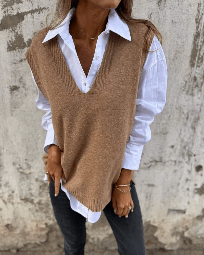 Nola | Chique Gebreid Dames Vest - Bellanza