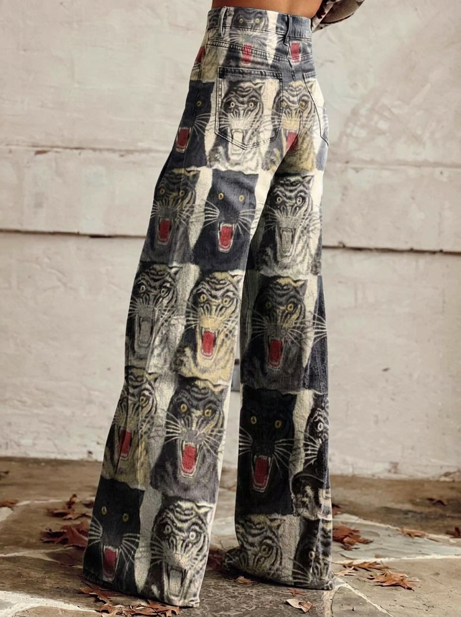 Sofia - Jeans confortáveis de pernas largas