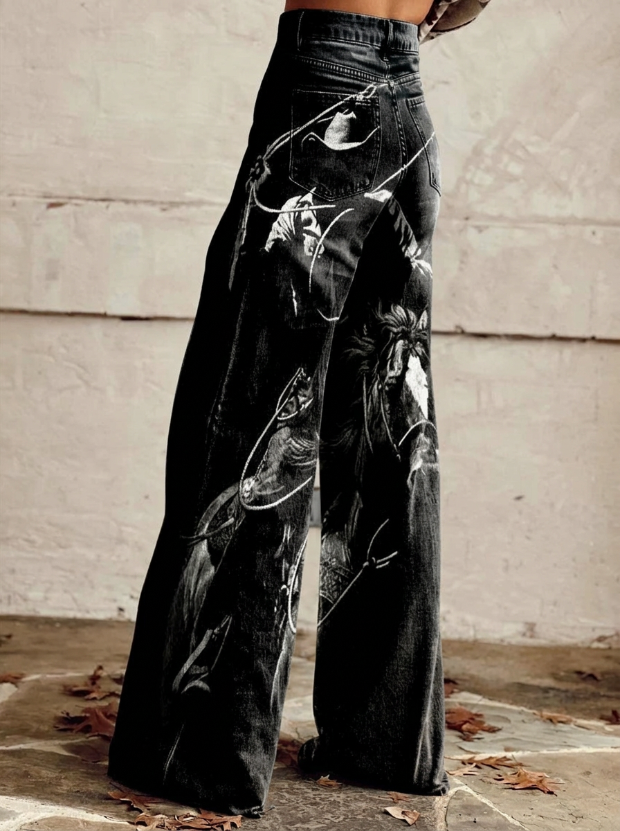 Vera - Vaqueros estampados cómodos