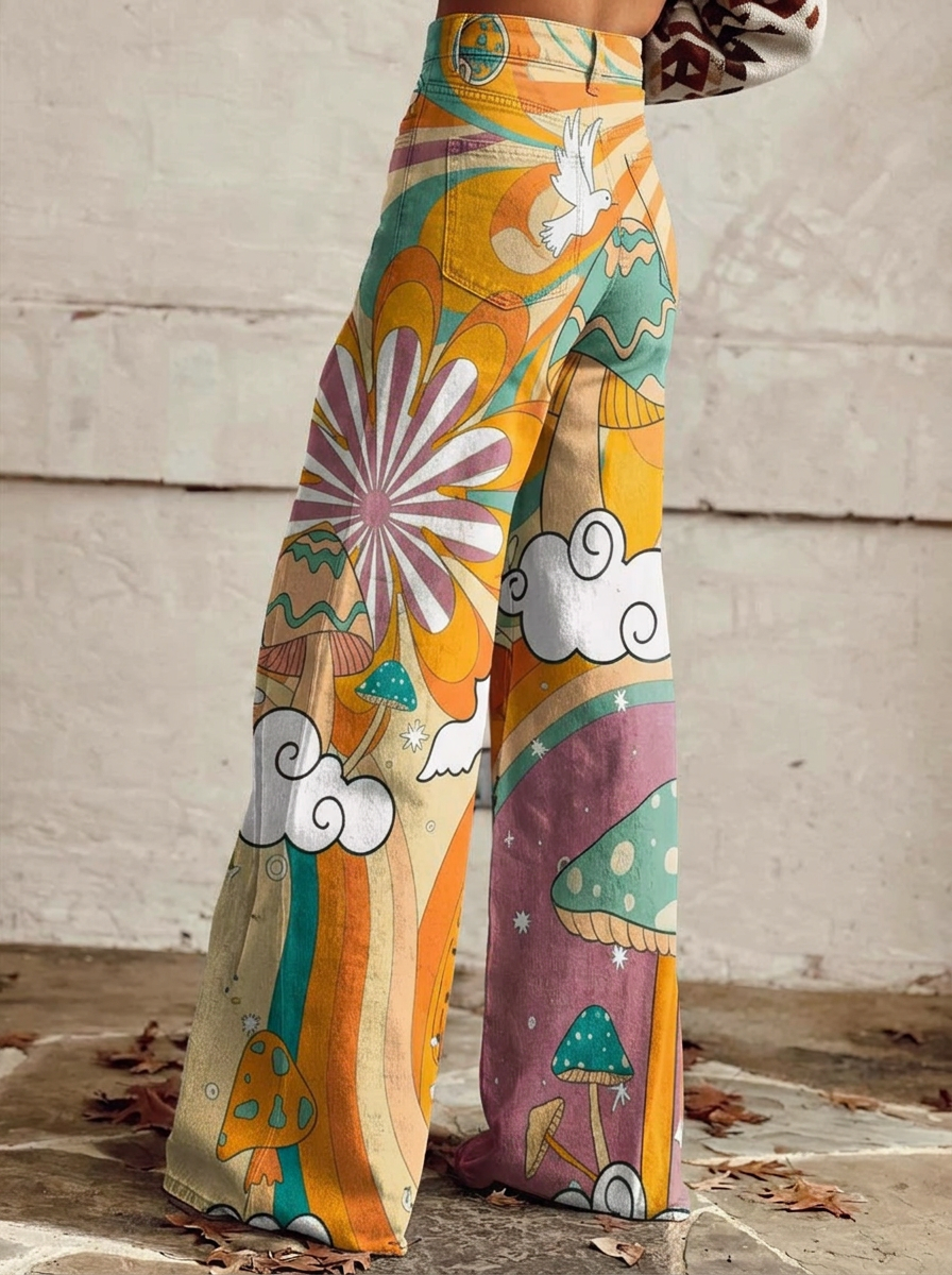 Iris - Psychedelic Mushroom Jeans