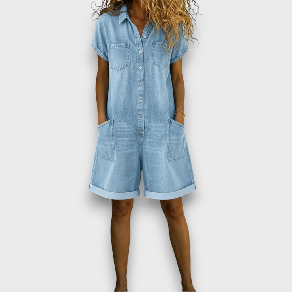 Joan | Salopette courte utilitaire vintage