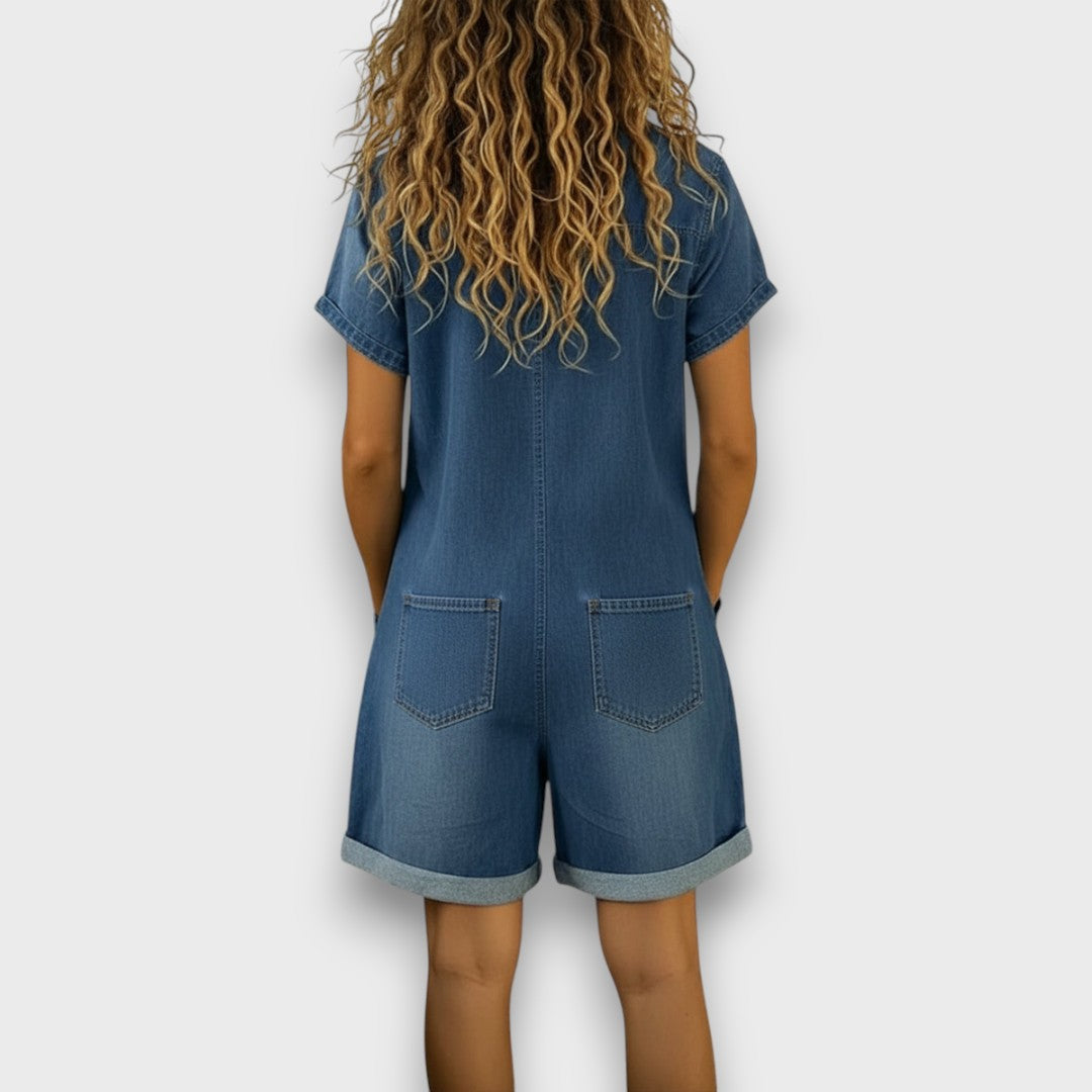 Joan | Salopette courte utilitaire vintage