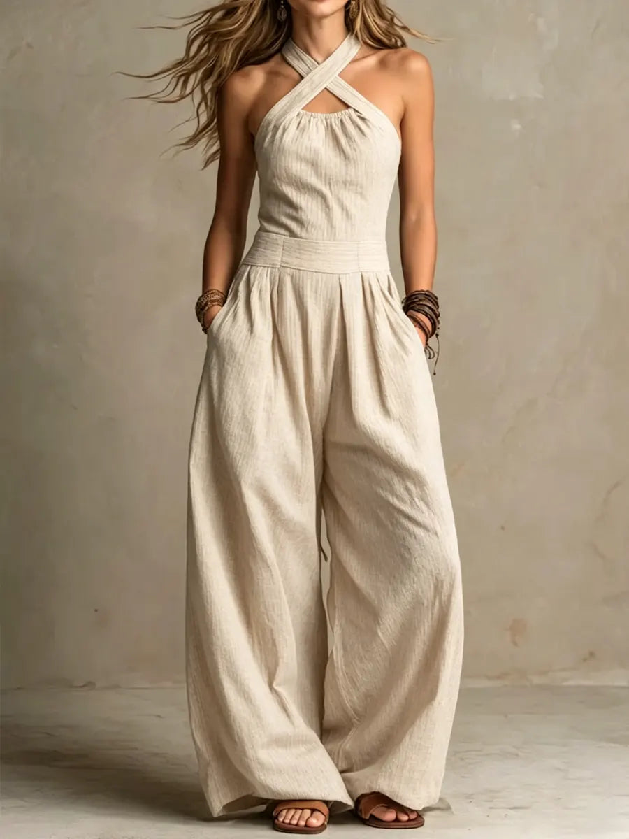Ariana | Elegante jumpsuit met gekruiste halslijn