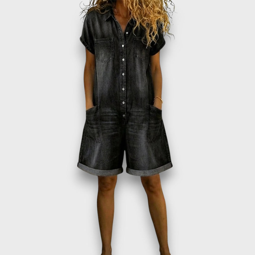 Joan | Salopette courte utilitaire vintage