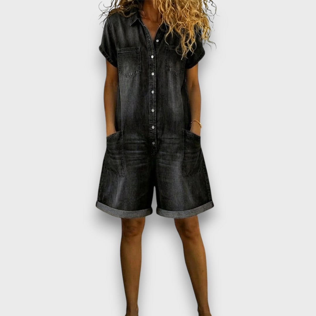 Joan | Salopette courte utilitaire vintage