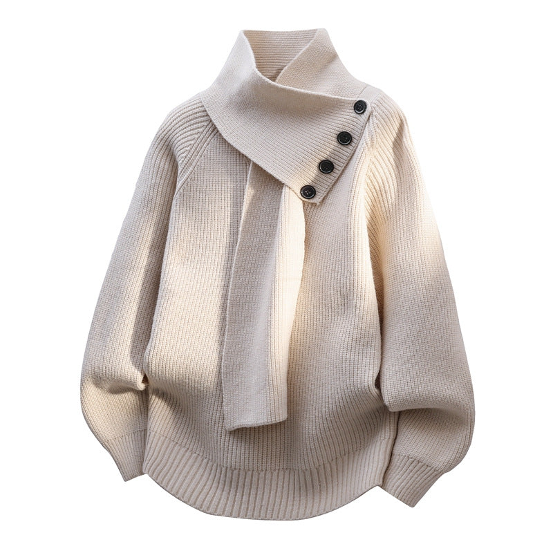 Elara | Soft Button-Detail Knit Sweater