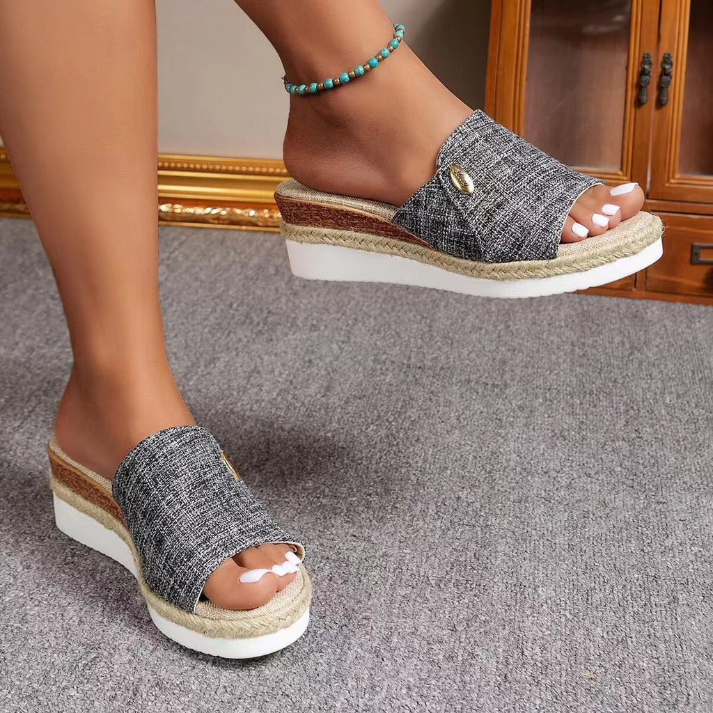 Sally – Comfortabele sandalen met sleehak en goede balans
