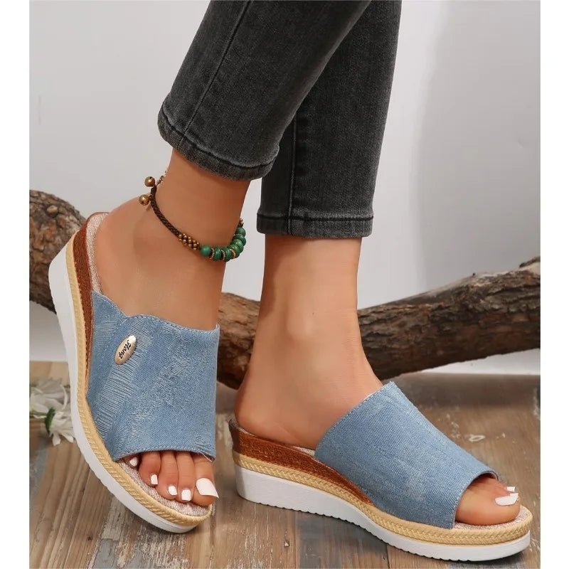 Sally – Comfortabele sandalen met sleehak en goede balans