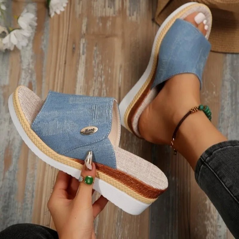 Sally – Comfortabele sandalen met sleehak en goede balans