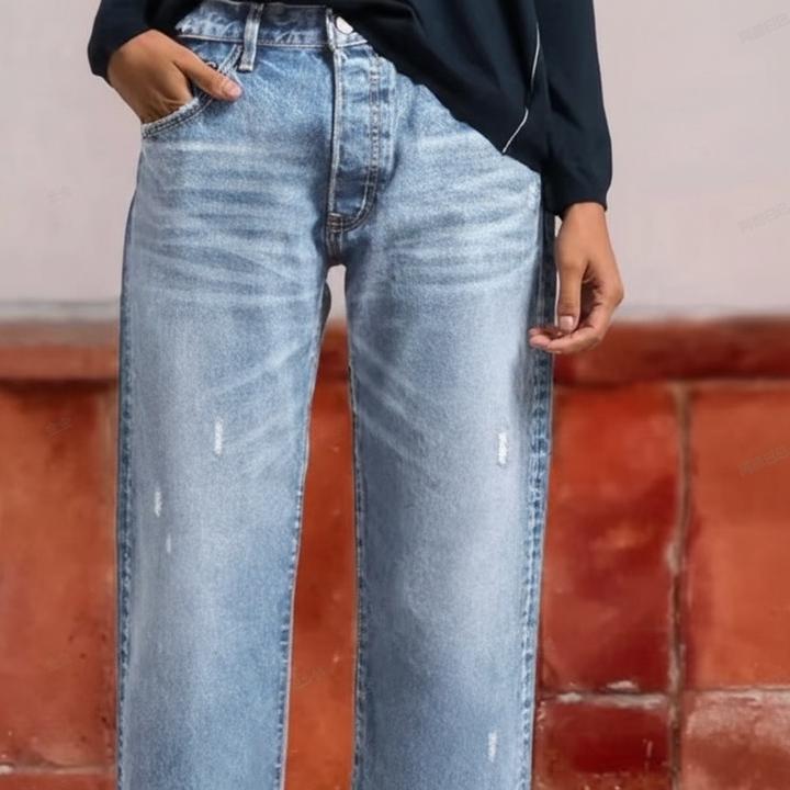 Aberjean™ | Jeans Reto Cropped Retrô