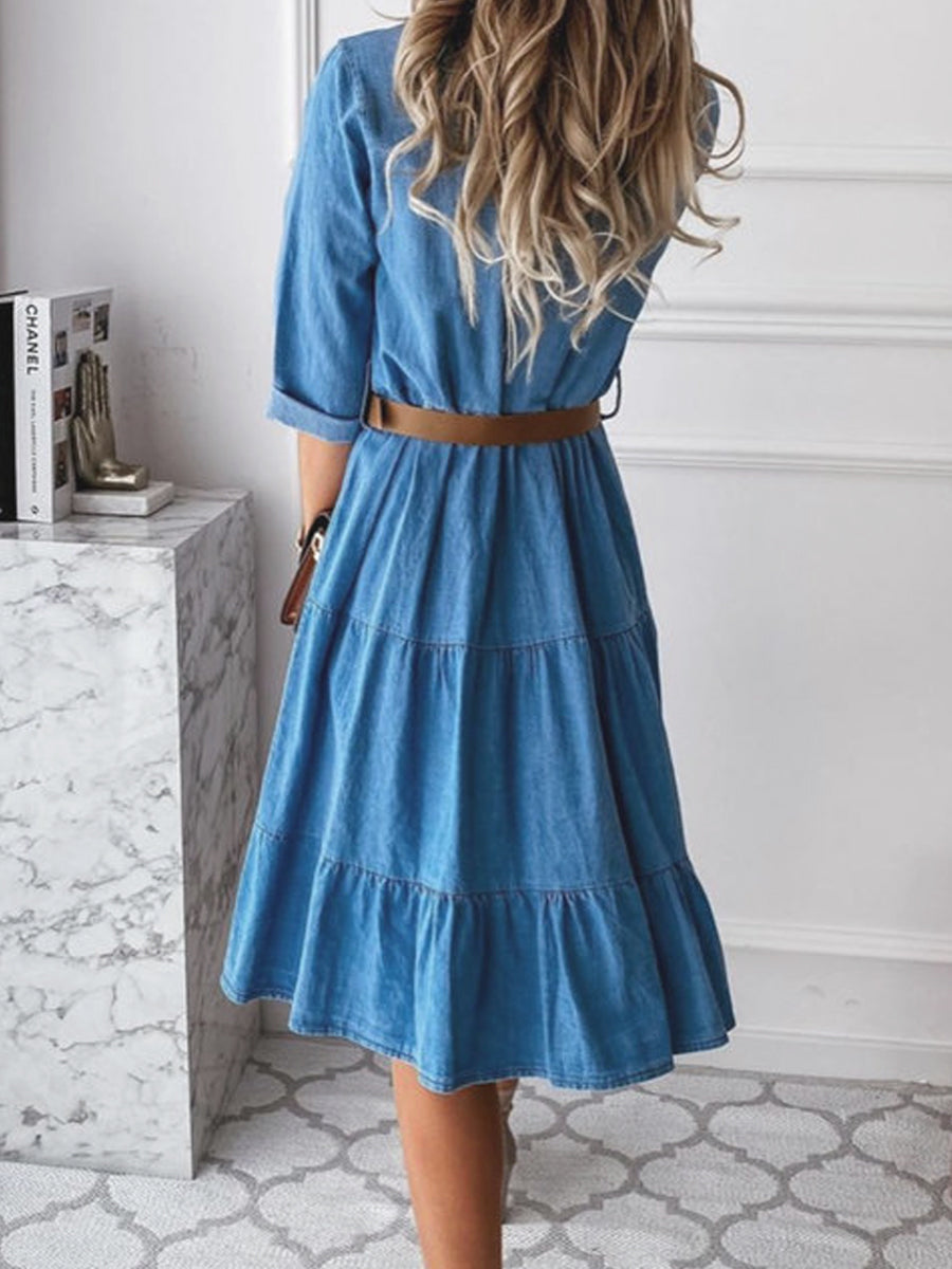 Barbara | Casual elegante denimjurk