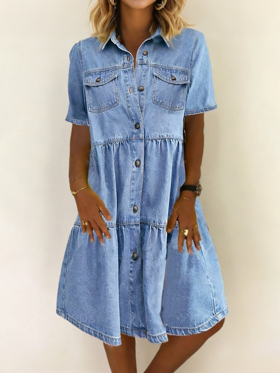 Sophia | Robe en denim élégante et décontractée