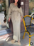 Lila Tie-Drawstring Shirt and Skirt Set